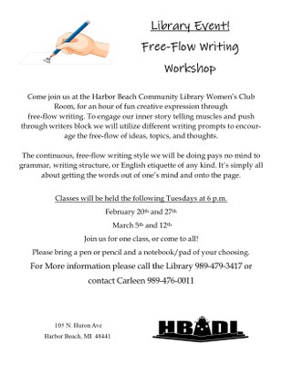 Free-Flow Writing Workshop Free-Flow Writing Workshop