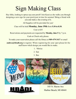 Porch Sign Making Class with Kassi Porch Sign Making Class with Kassi