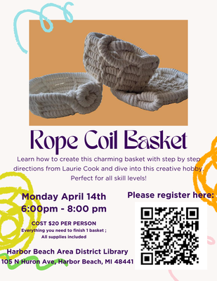 Rope Coil Basket Rope Coil Basket