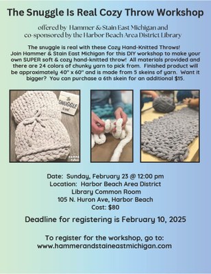 The Snuggle is Real Cozy Throw Workshop The Snuggle is Real Cozy Throw Workshop
