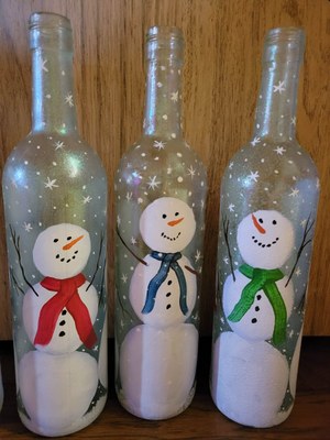 Wine Bottle Painting Wine Bottle Painting