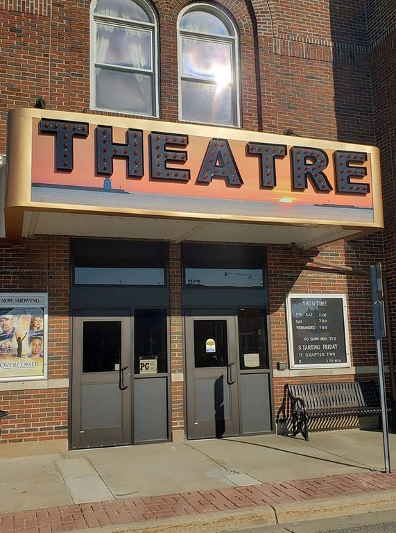 Theatre front doors